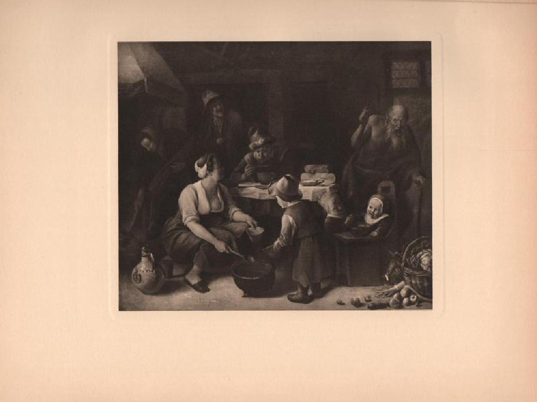 Jan Steen: Satyr Among the Peasants: Print: Satyr Among the Peasants Artist: Jan Steen Size: 7 x 6 inches PhotoGravure printed 1927 in Holland by N V van de Garde & Co. No Reserve: This lot starts at $1 and has no reserve as a courtesy s