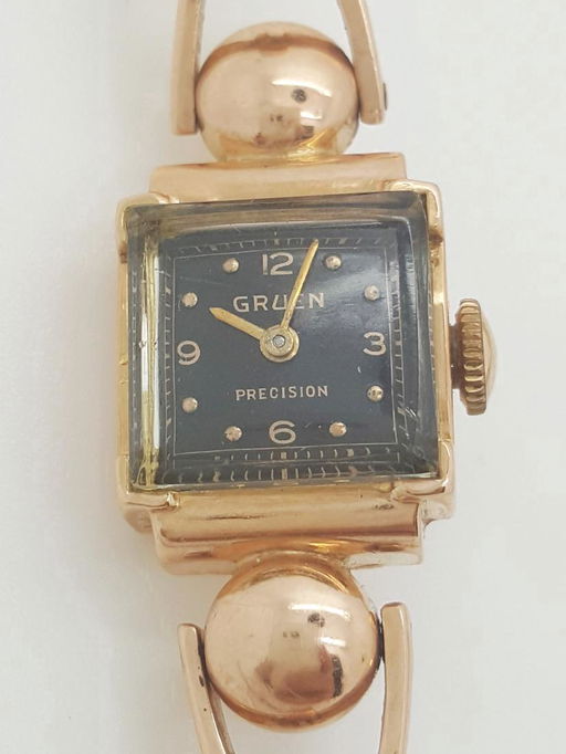 Vintage Gruen Precision 14k Rose Gold Ladies Watch Feb 19 2017 Jasper52 In Ny