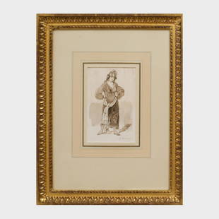 Paul Gavarni (1804 - 1866): Rein a quinze; Une mère de: Three ink and wash on paper, signed 'Gavarni' lower right or left.All approx. 6 x 4 in. (sight), 15 x 11 1/2 in. (frame).