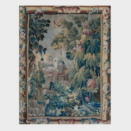 Flemish Verdure Tapestry Fragment