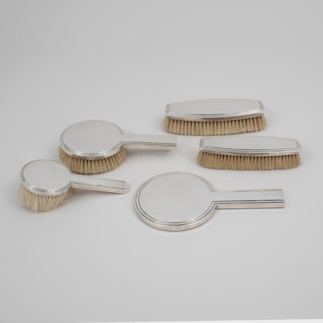 Puiforcat Art Deco Silver Five Piece Dressing Set (1 of 2)
