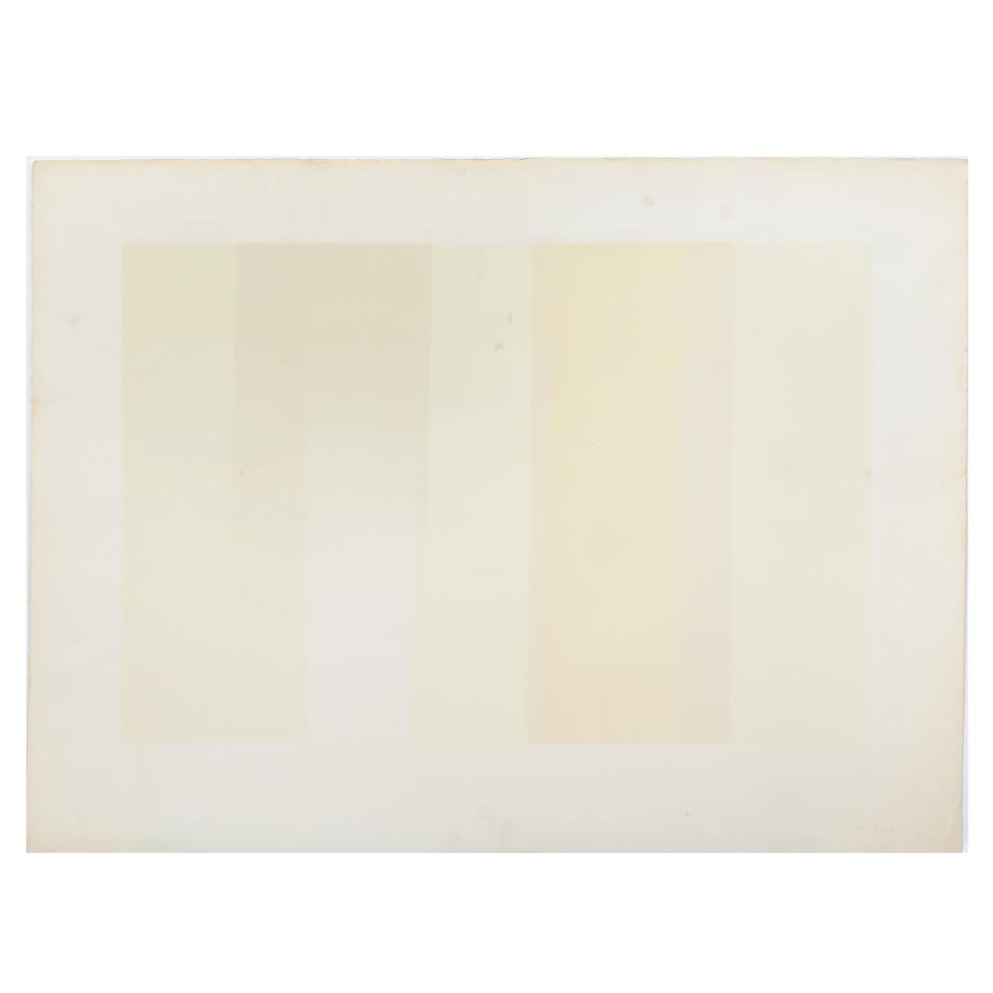 David R. Prentice (b. 1943): Untitled (Combination A):: Four lithographs in colors on wove paper, 1969, all signed in pencil, numbered 16/21, 17/21, 18/21 and 20/21. All 22 1/4 x 30 in. (sheet), unframed. The Collection of Ileana Sonnabend & the Estate of