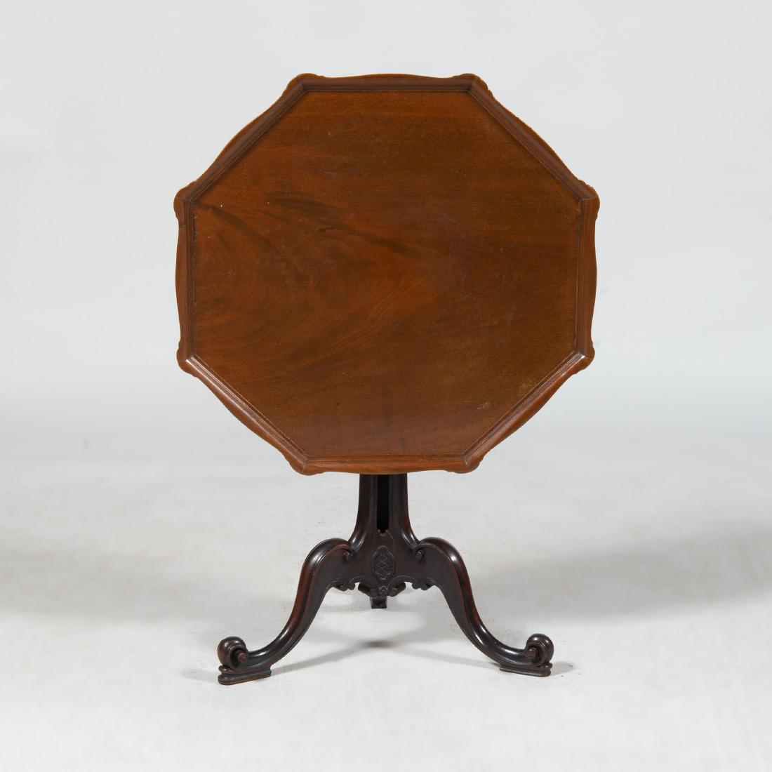 George III Mahogany Tripod Table: George III Mahogany Tripod Table 27 1/2 x 29 in. diam. Property from the Estate of William Kelly Simpson