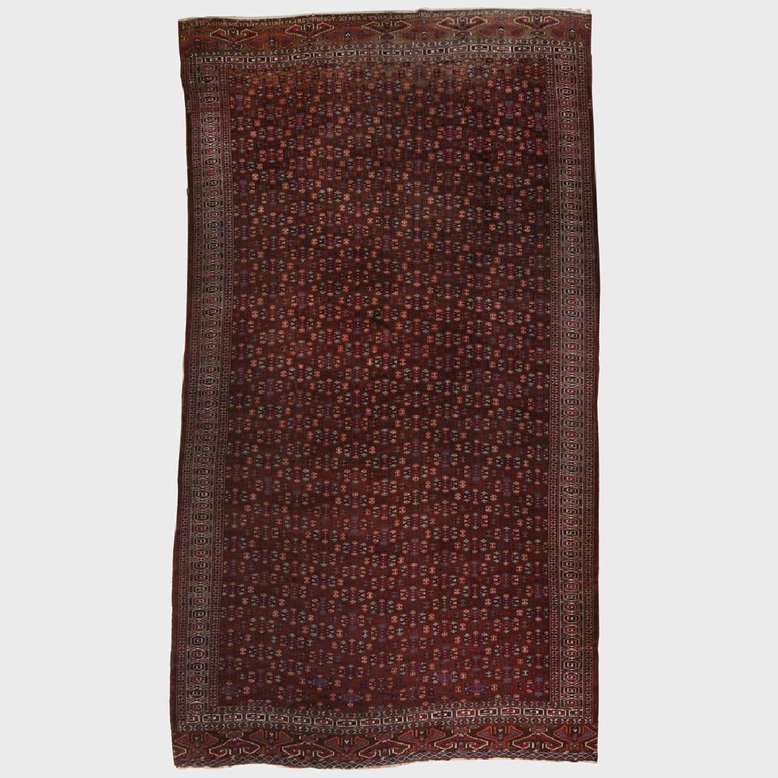 Turkmen Red Ground Carpet: Turkmen Red Ground Carpet 7 ft. 10 1/2 x 14 ft. 4 in. The Collection of Judith & Gerson Leiber