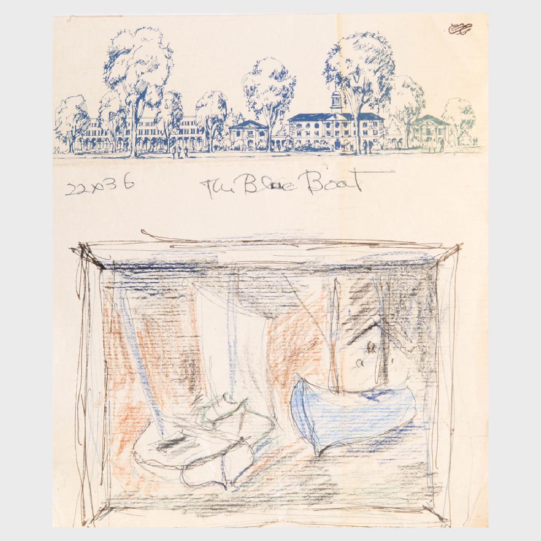 William Thon (1906-2000): Boat Sketches: A Group of Ten (1 of 20)