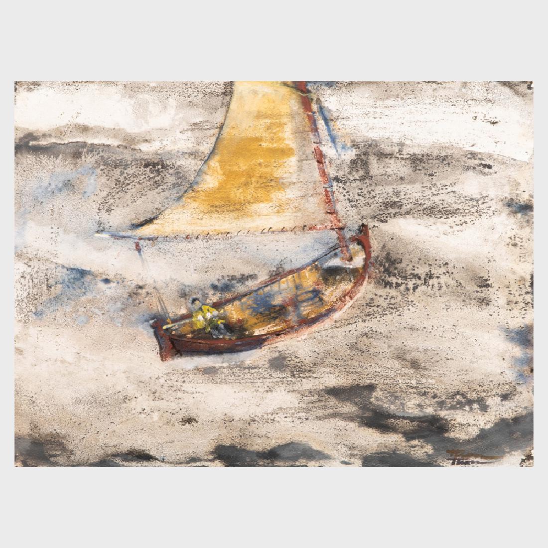 William Thon (1906-2000): Island Shore; and Running (1 of 6)