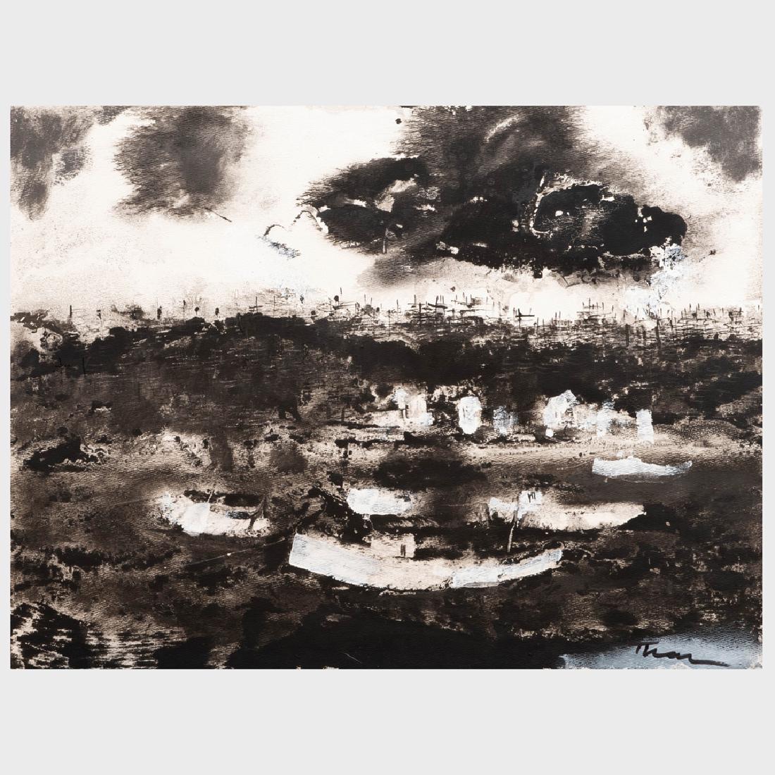 William Thon (1906-2000): The Moorings; and Cat Boat (1 of 6)