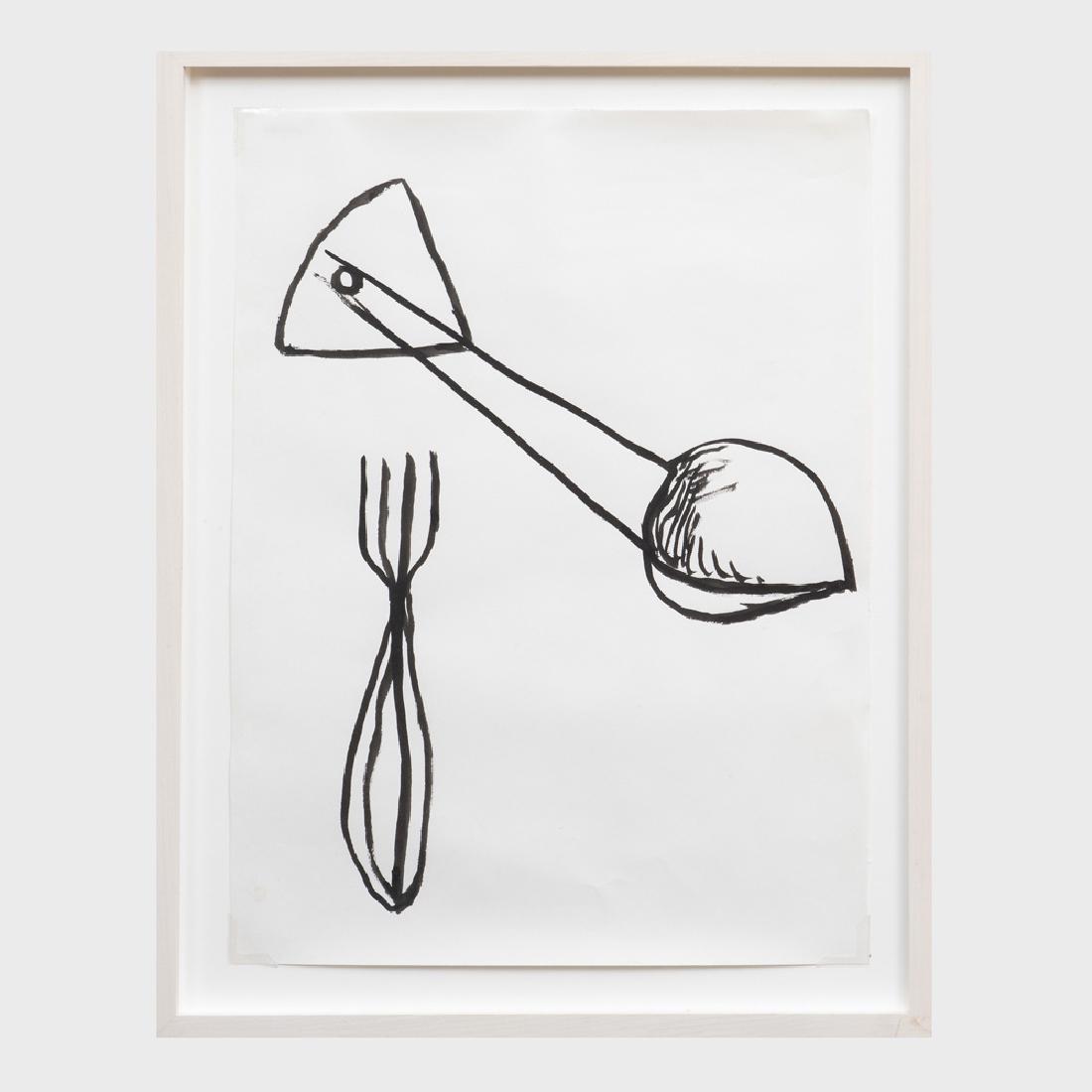 Alexander Calder (1898-1976): Household Objects, for: Alexander Calder (1898-1976): Household Objects, for Calder's Universe Ink on paper, 1976, unsigned. 19 17/8 x 14 3/4 in. (sheet), 25 x 20 in. (frame). Note: This work is listed with the Calder Founda