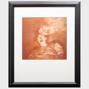 Cindy Sherman (b. 1954): Untitled: Cindy Sherman (b. 1954): UntitledLithograph in colors on wove paper, 1991, signed in pencil, numbered 58/125.20 x 16 in. (sheet), 22 1/2 x 18 1/2 in. (frame).,p>