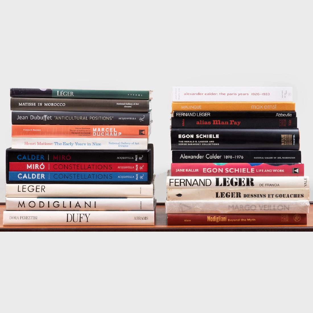 Group of Twenty Books on Modern Masters: Group of Twenty Books on Modern Masters Including: Alexander Calder: The Paris Years; Alexander Calder; Modigliani; Henri Matisse: The Early Years in Nice; Léger; Calder/Miro/Calder; Dufy;