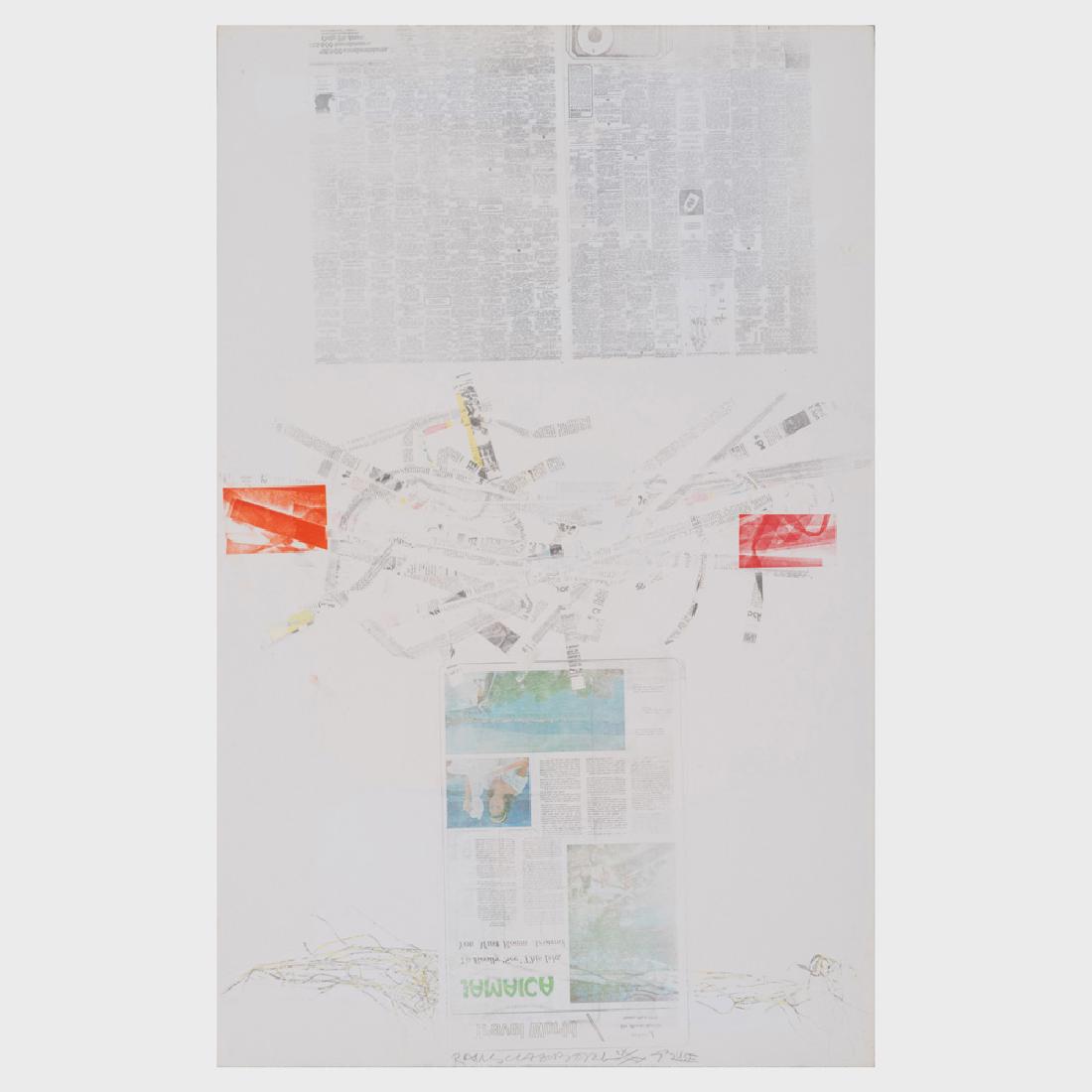 Robert Rauschenberg (1925-2008): Cactus, from Crops: Robert Rauschenberg (1925-2008): Cactus, from Crops Screenprint in colors with solvent transfer on wove paper, 1973, signed and dated in pencil, apart from the edition of 40. 60 x 38 in. (sheet), unfr
