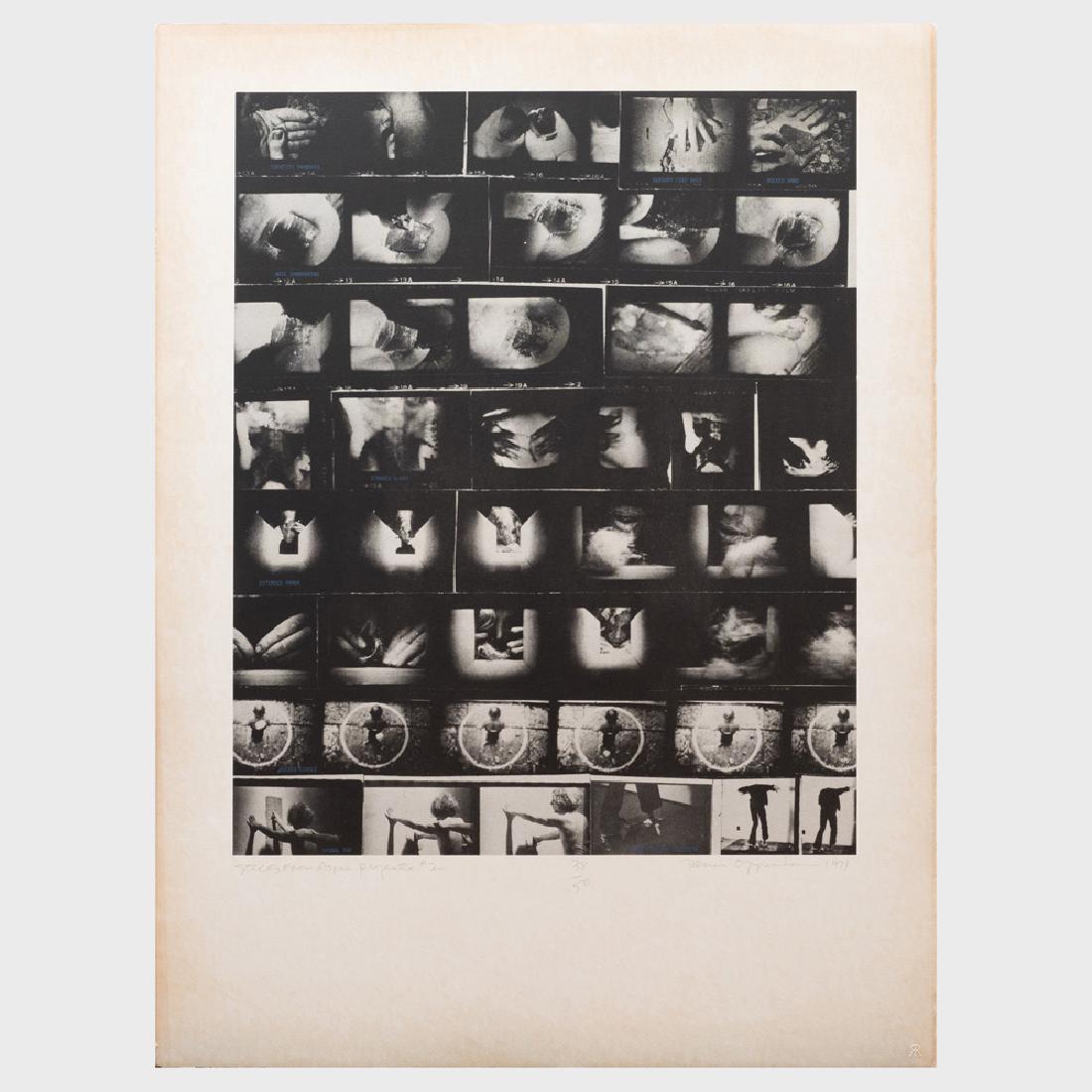Various Artists: Portfolio: Various Artists: Portfolio The set of six lithographs on Arches, 1971, all signed in pencil and numbered 38/50. Various sizes, all unframed. Note: Includes Vito Acconci, Kiss Off; and T