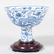 Chinese Porcelain Blue and White Stem Cup - 4