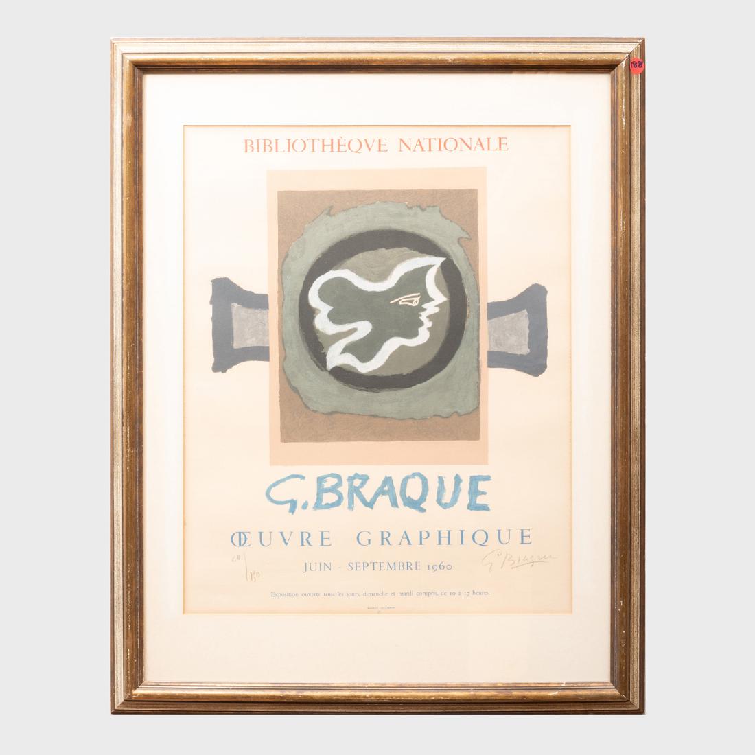 After Georges Braque (1882-1963): G. Braque Oeuvre: After Georges Braque (1882-1963): G. Braque Oeuvre Graphique: Four Posters