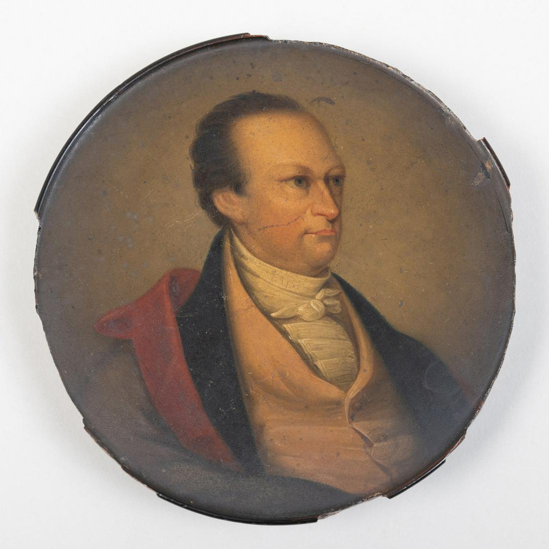 Stobwasser Papier-Mâché Dewitt Clinton Portrait Snuff (1 of 5)