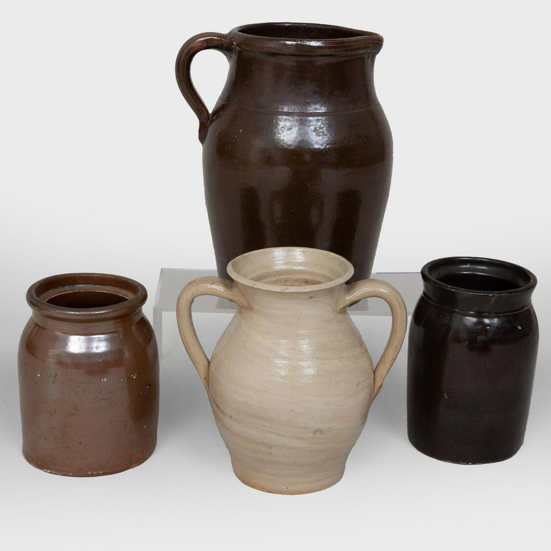 Group of Four Stoneware Vessels (1 of 4)