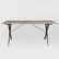 Pine Sawbuck Table with Metal Supports - 4