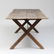 Pine Sawbuck Table with Metal Supports - 5