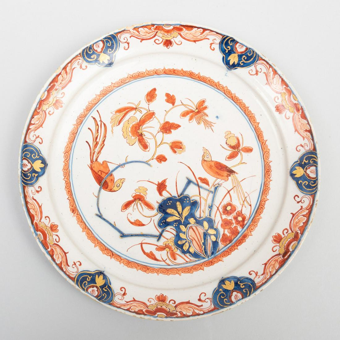 Dutch Delft Doré Pancake Plate (1 of 3)