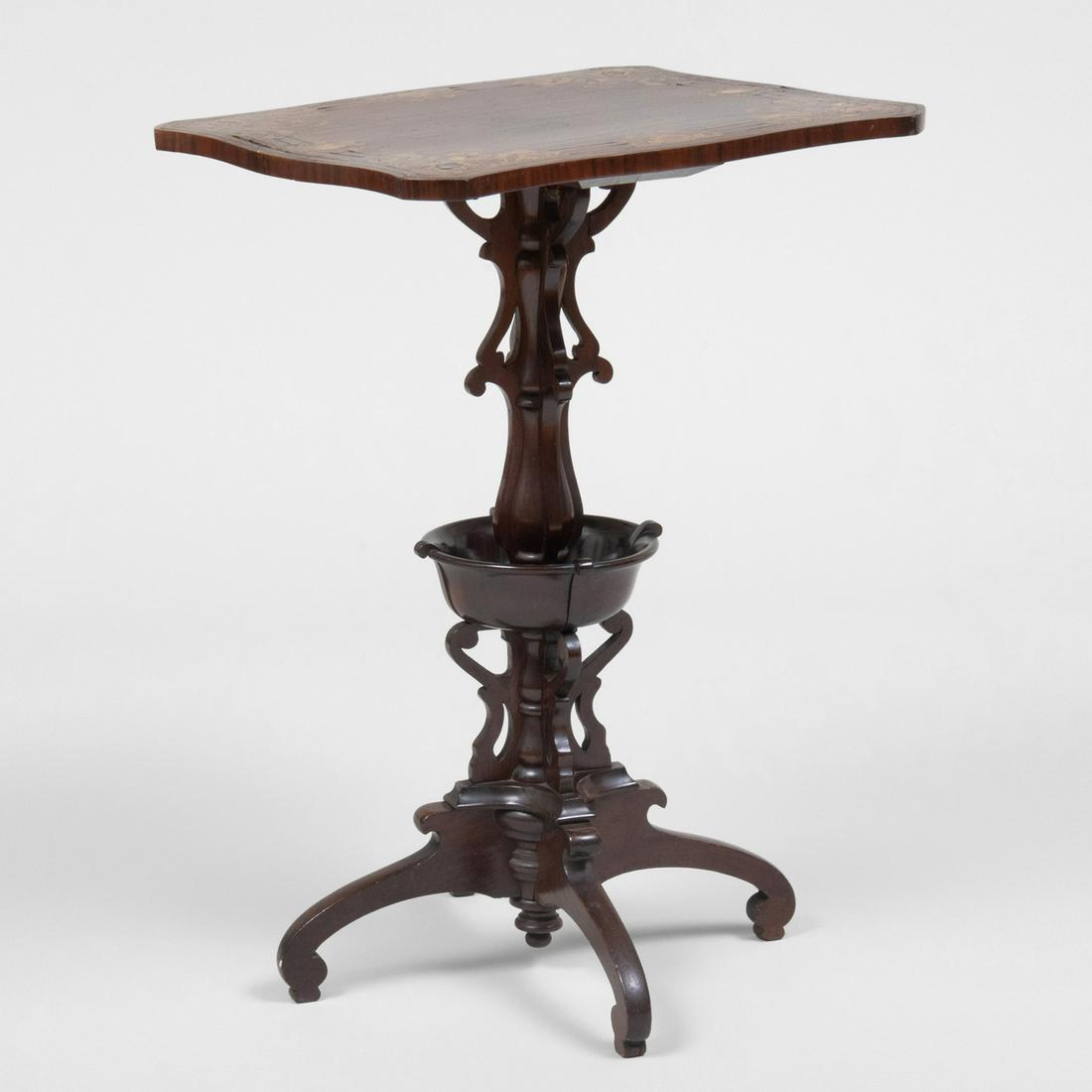 Victorian Brass and Mother-of-Pearl Inlaid Rosewood (1 of 7)