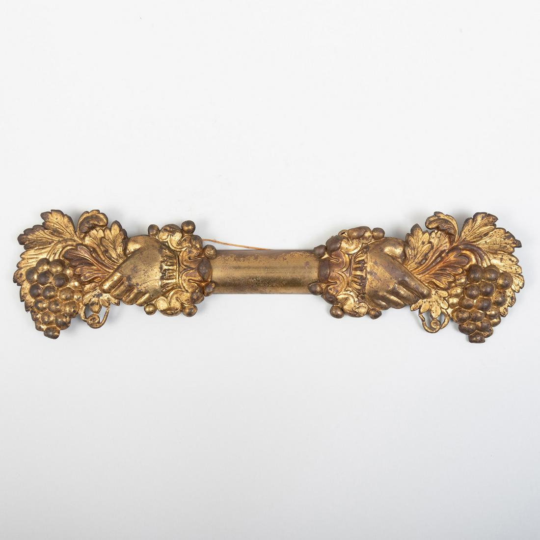 American Gilt Metal Pelmet: American Gilt Metal Pelmet 23 in. wide.