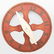 Folk Art Polychrome Painted Game Wheel - 3