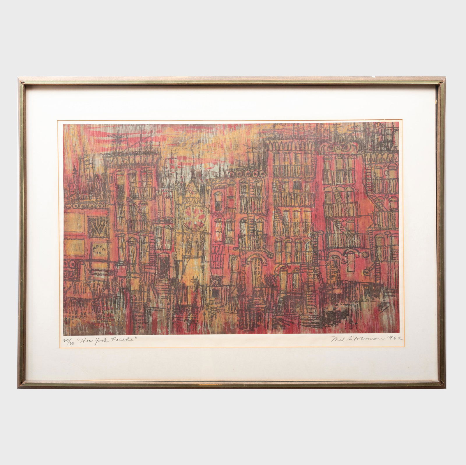 Mel Silverman (1931 - 1966): New York Façade (1 of 4)