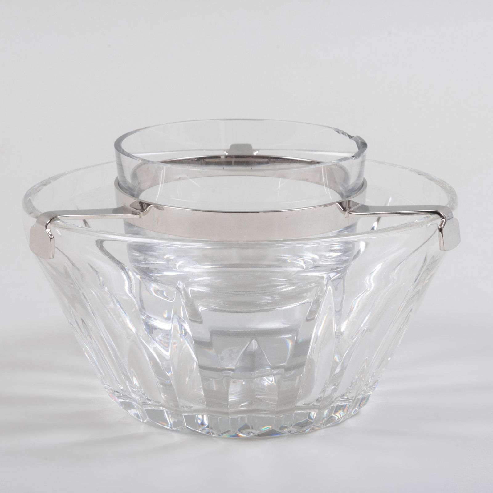 Baccarat Silver Metal-Mounted Glass Caviar Dish (1 of 7)
