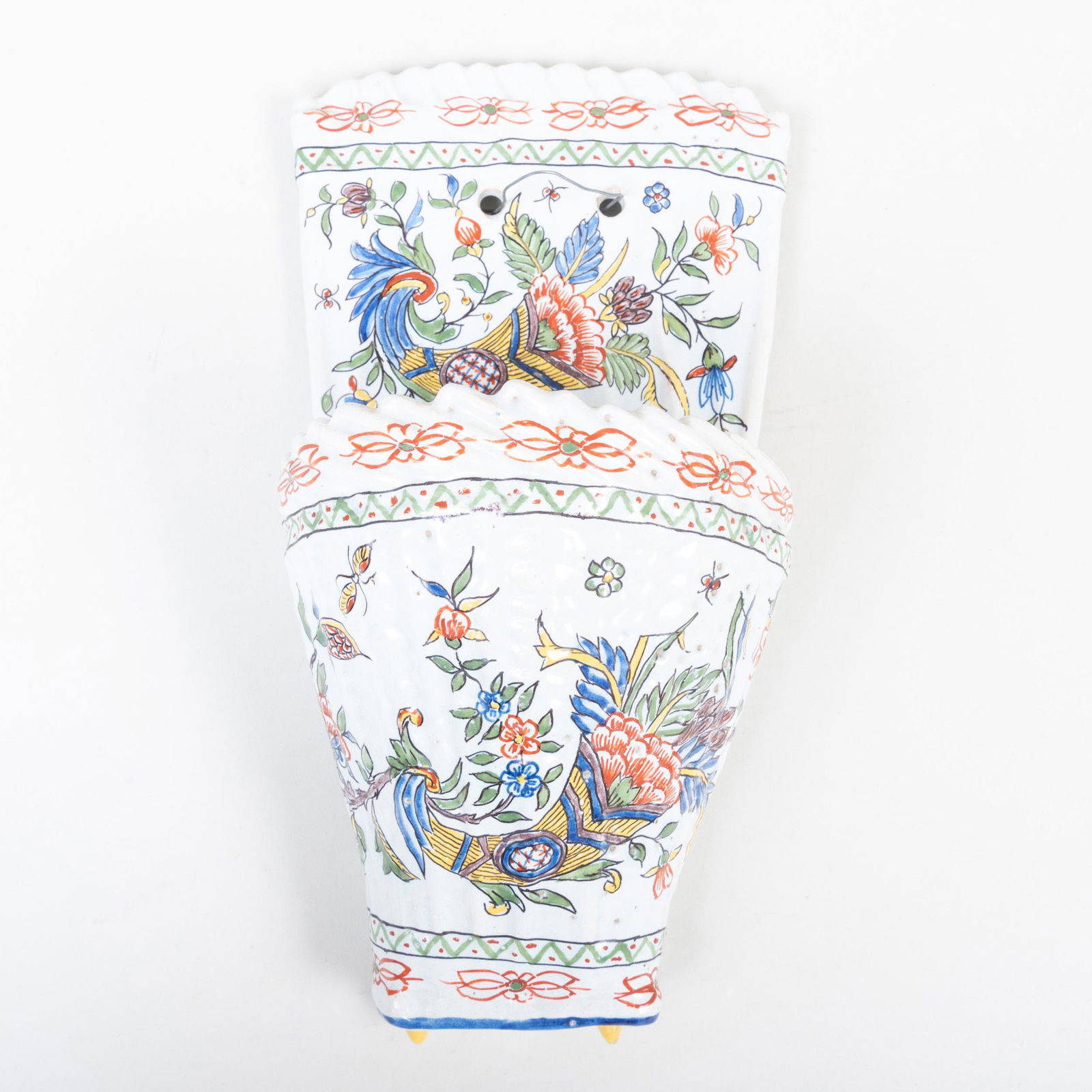 French Faience Wall Pocket (1 of 4)