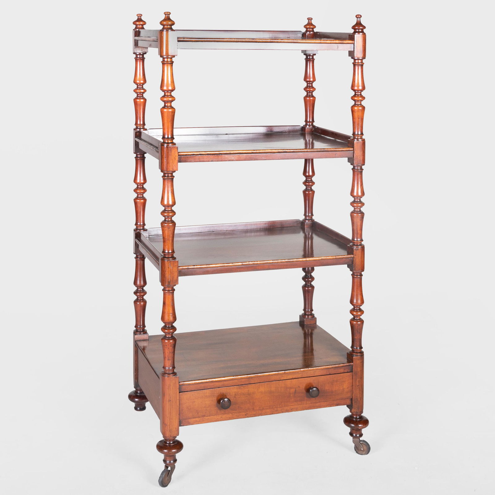 William IV Turned Mahogany Étagère (1 of 7)