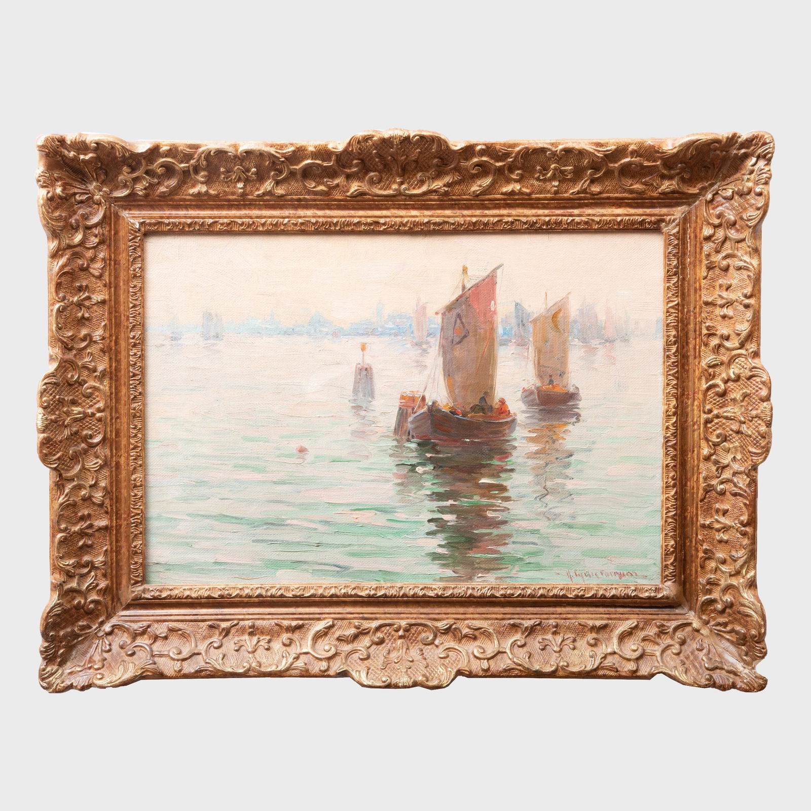 Herbert Cyrus Farnum (1866-1925): Harbor View of Venice (1 of 4)