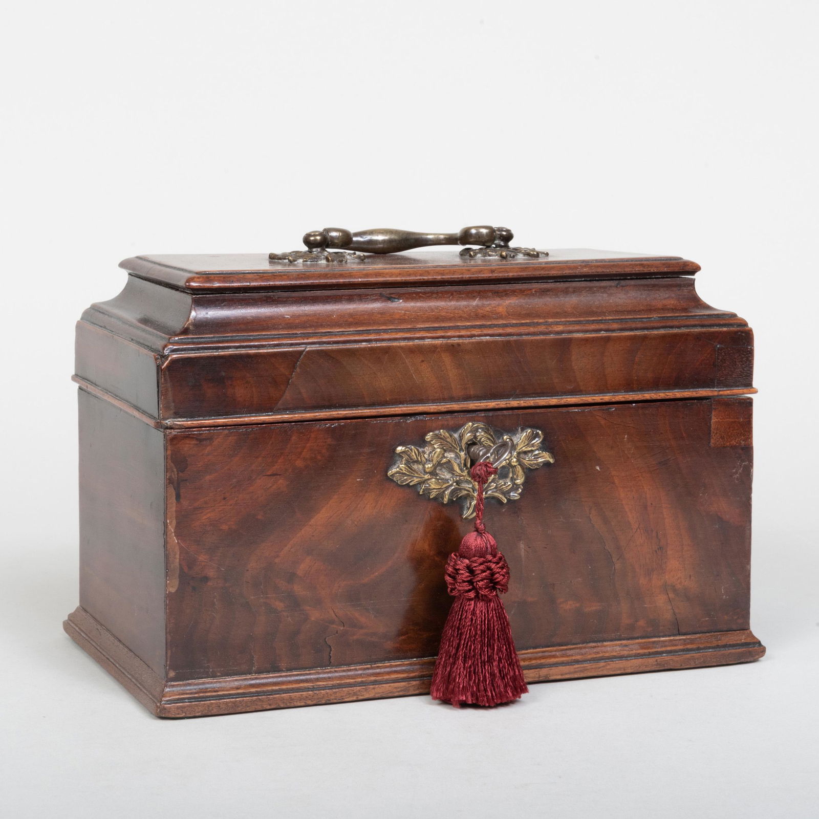 Regency Mahogany Tea Caddy (1 of 8)
