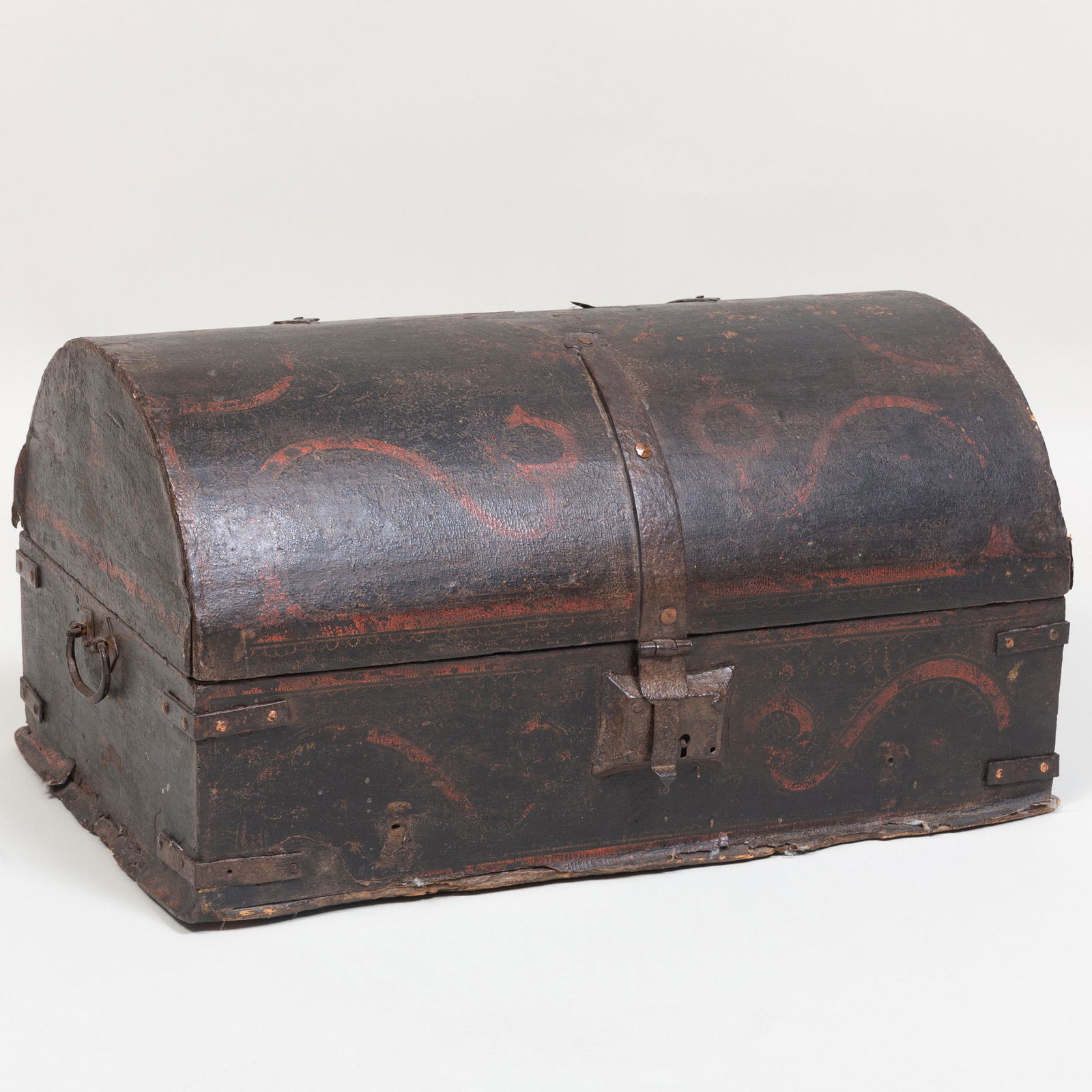 Continental Painted Dome Top Document Box (1 of 6)