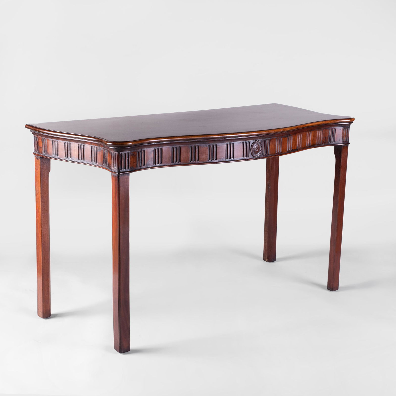 George III Mahogany Serpentine-Fronted Serving Table (1 of 9)