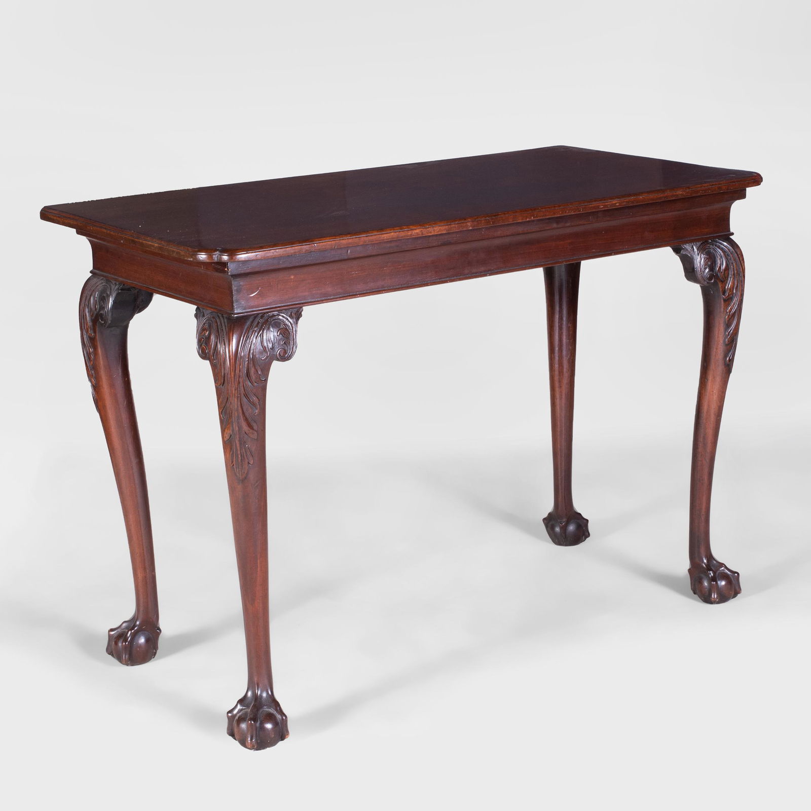 George III Carved Mahogany Console Table (1 of 8)