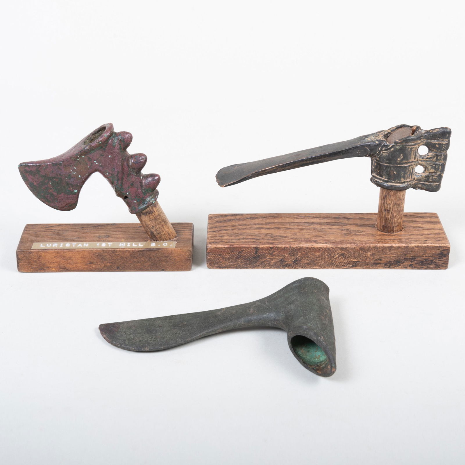 Three Luristan Bronze Axe Heads (1 of 4)