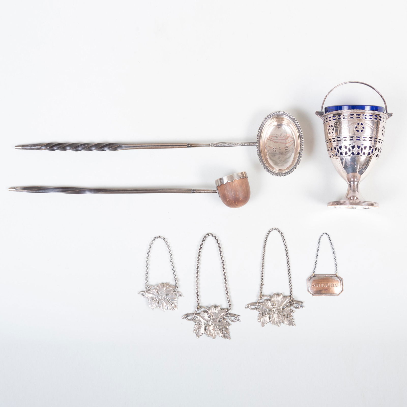 George IV Silver Mounted Toddy Ladle, Bottle Ticket (1 of 7)