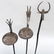 Two Bamana Iron Ceremonial Oil Lamps with a Bamana Iron - 7