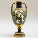 Moore Brothers Pâte-Sur-Pâte Two Handled Vase