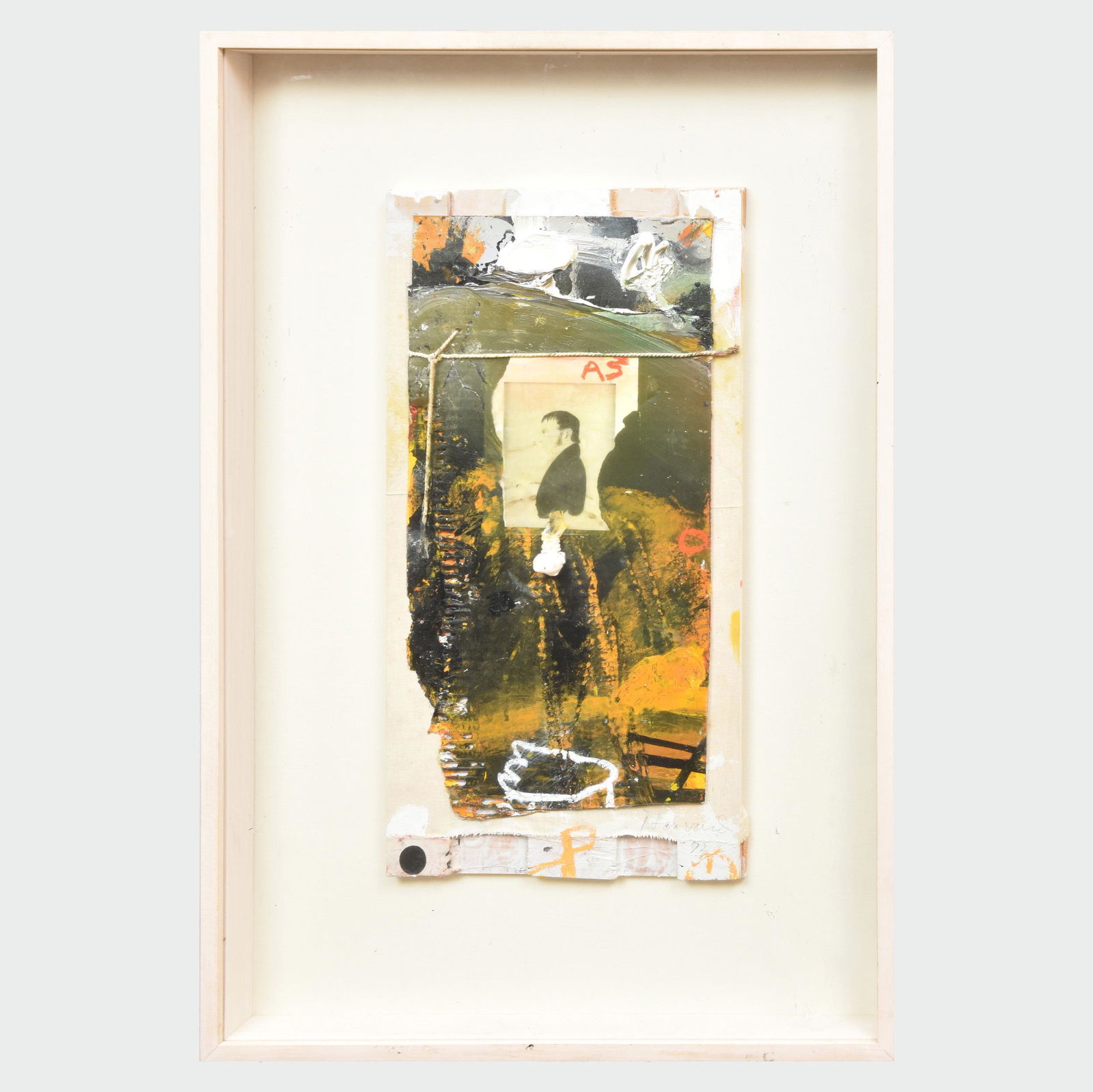 James Havard (b. 1937): American School Possibly New: James Havard (b. 1937): American School Possibly New England Mixed media on board, 1992, signed 'Havard' and dated lower right, with label from Allan Stone Gallery, NY and Elaine Horwitch Gallery, Sco