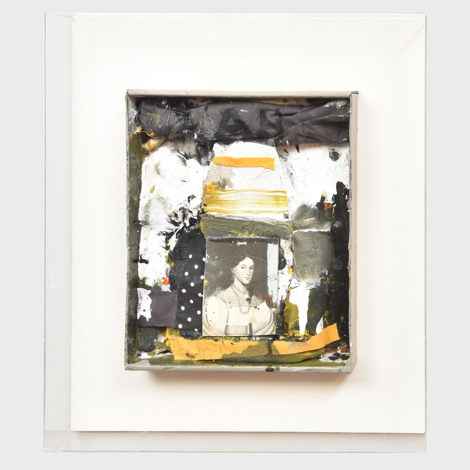 James Havard (b. 1937): American School: James Havard (b. 1937): American School Mixed media, 1993, signed 'Havard' and dated lower center, with label from Allan Stone Gallery, NY. 15 x 12 x 2 in., 23 1/2 x 20 1/2 x 3 1/2 in. (frame).