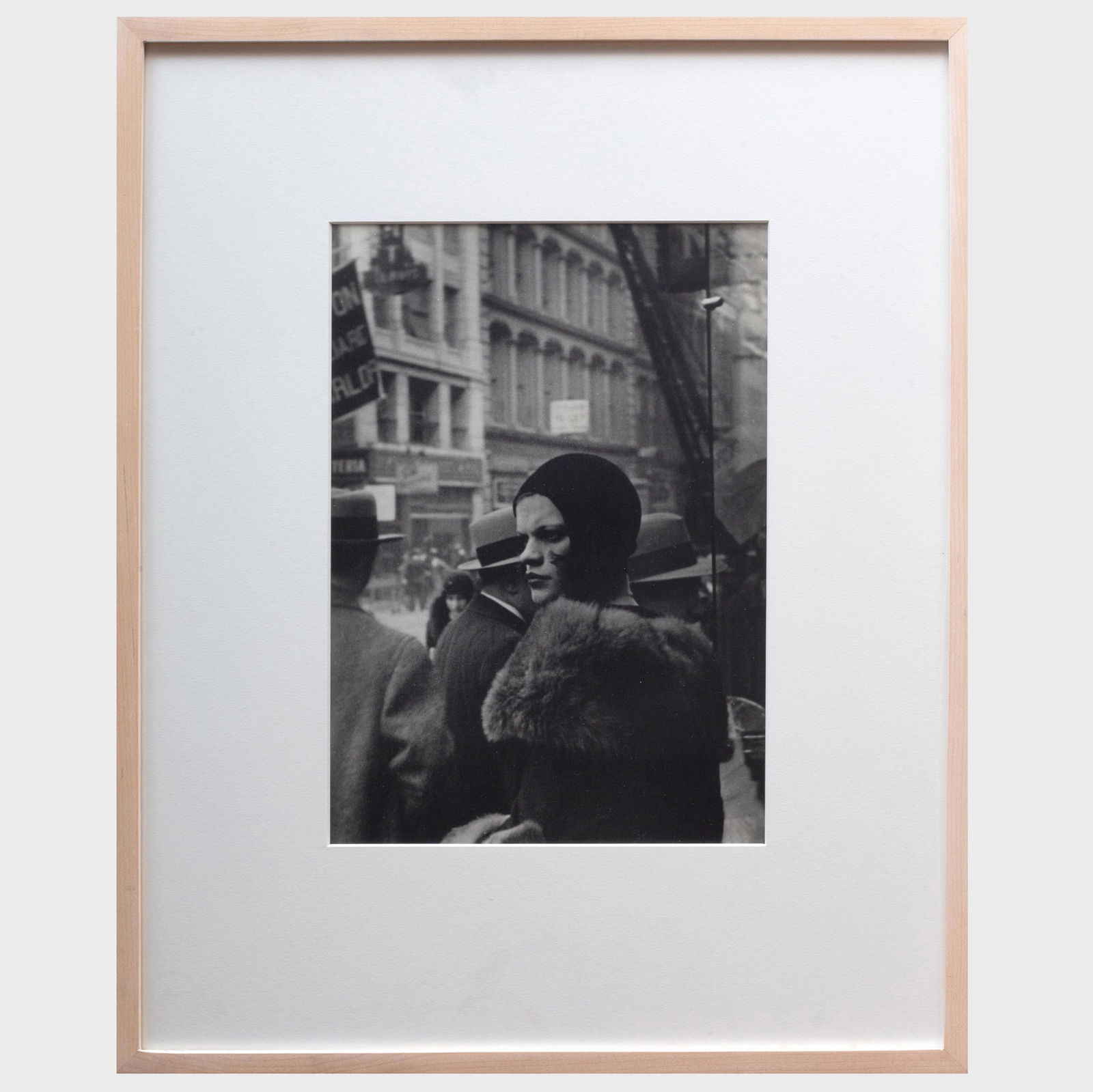 Walker Evans (1903-1975): Girl in Fulton Street, New: Walker Evans (1903-1975): Girl in Fulton Street, New York Gelatin silver print, 1929, printed c. 1962, with the American Photographs by Walker Evans/MoMA inkstamp on the reverse, with label from the M