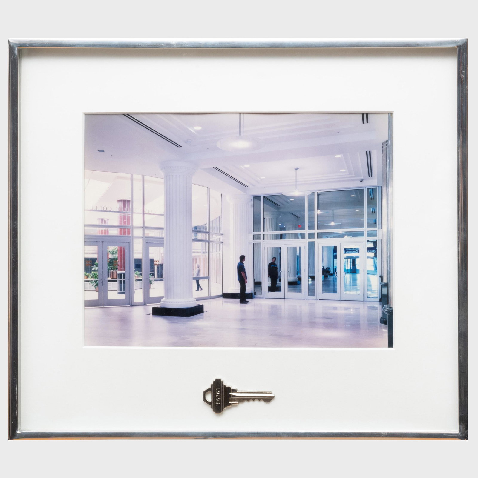 Robert Hickman: Passage: Robert Hickman: Passage Chromogenic print with metal key collage, 2004, unsigned. 7 x 9 in. (sight), 12 x 13 1/2 in. (frame).