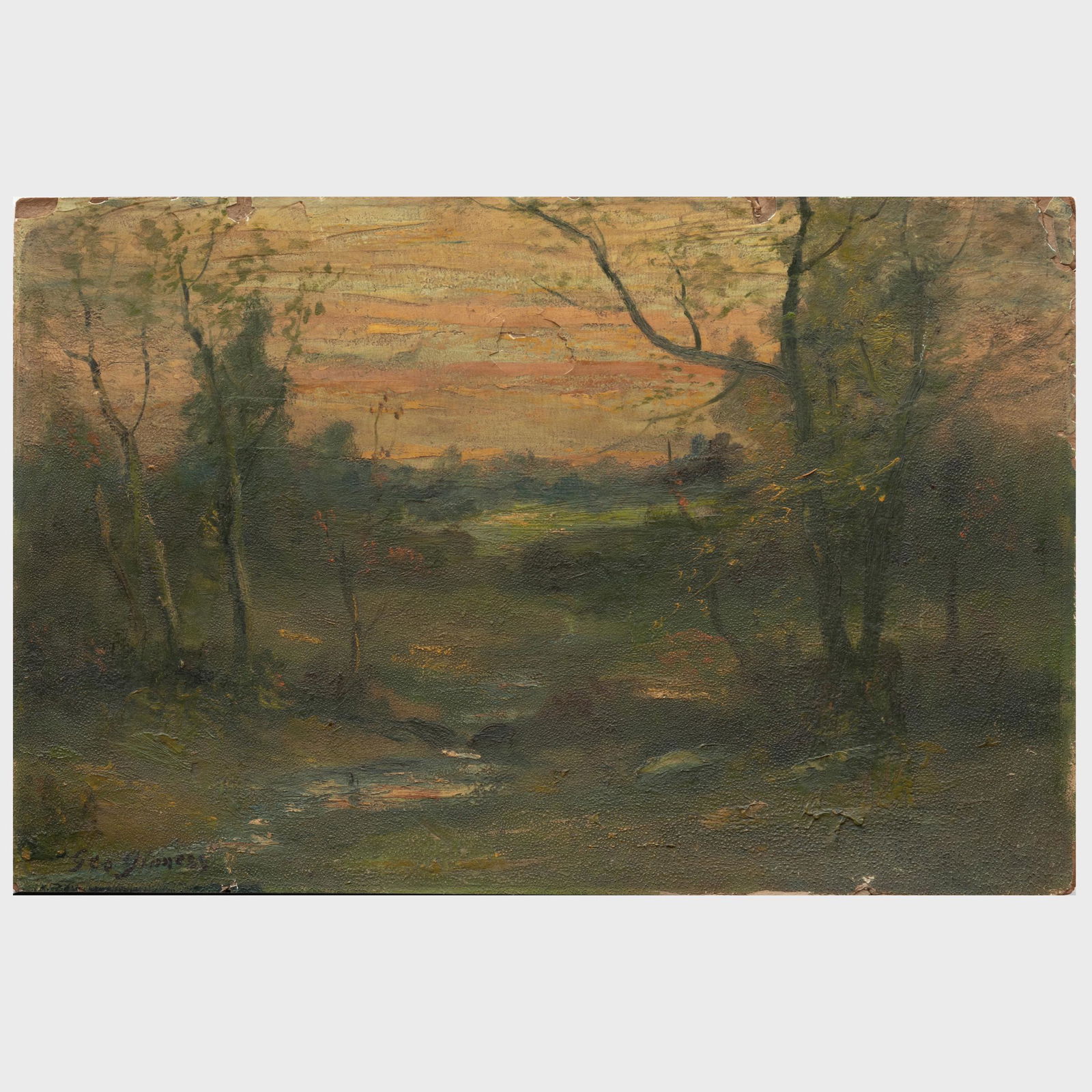 Attributed to George Inness, Jr.  (1853-1926): (1 of 3)