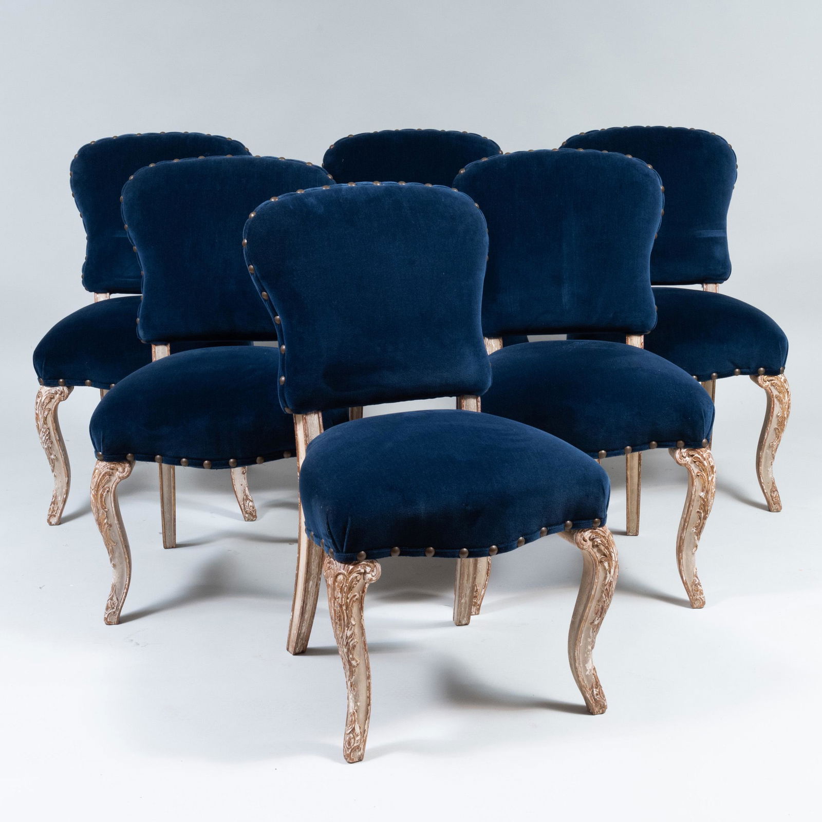 Set of Six Continental Rococo Style Painted and (1 of 11)