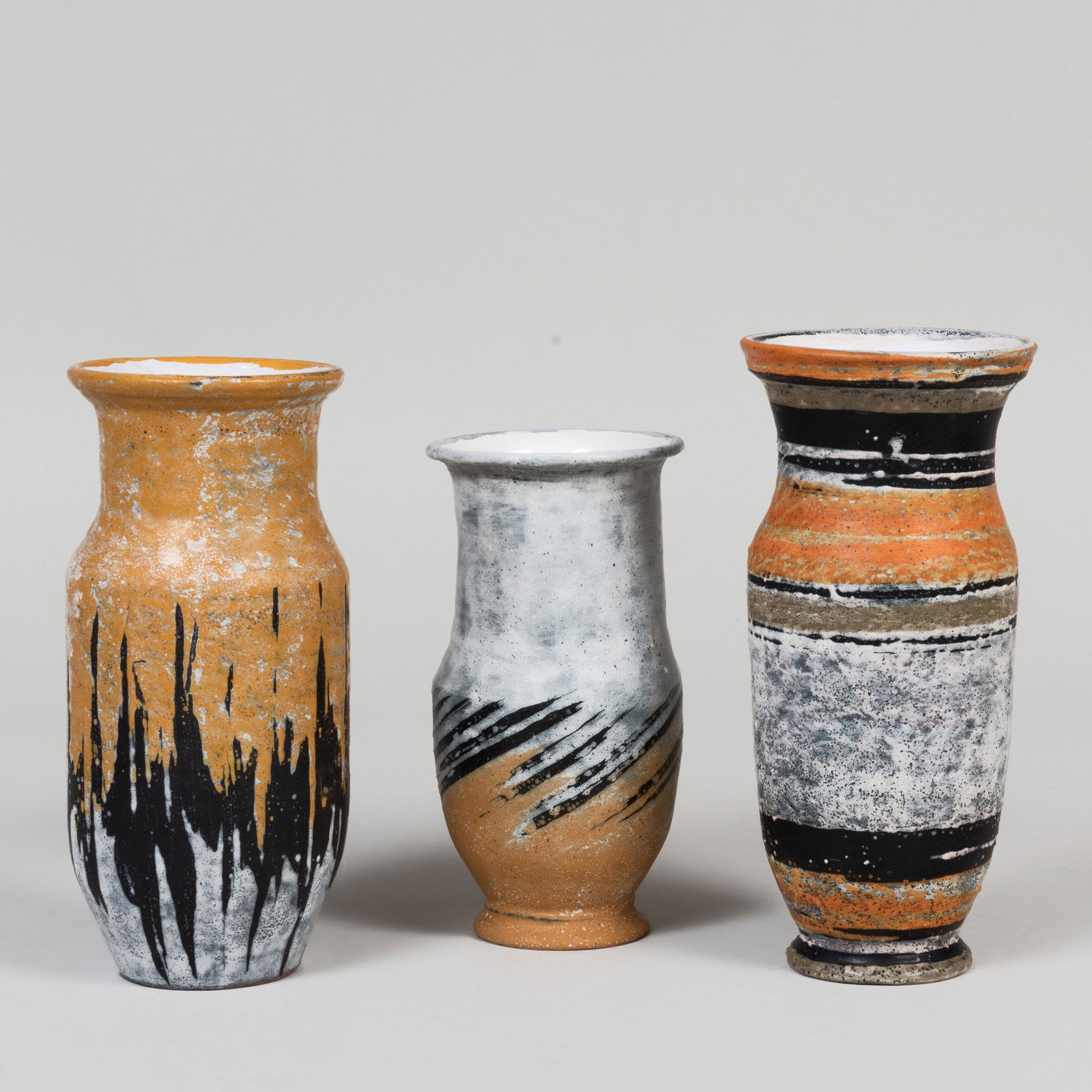 Three Livia Gorka Glazed Earthenware Vases (1 of 10)