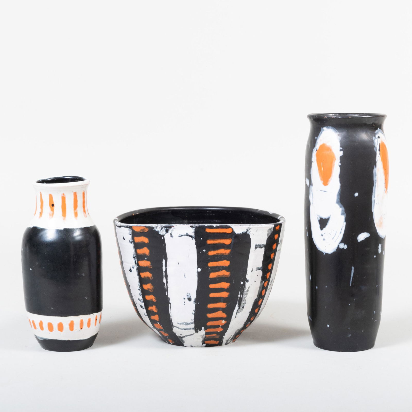 Three Livia Gorka Glazed Earthenware Vessels (1 of 7)