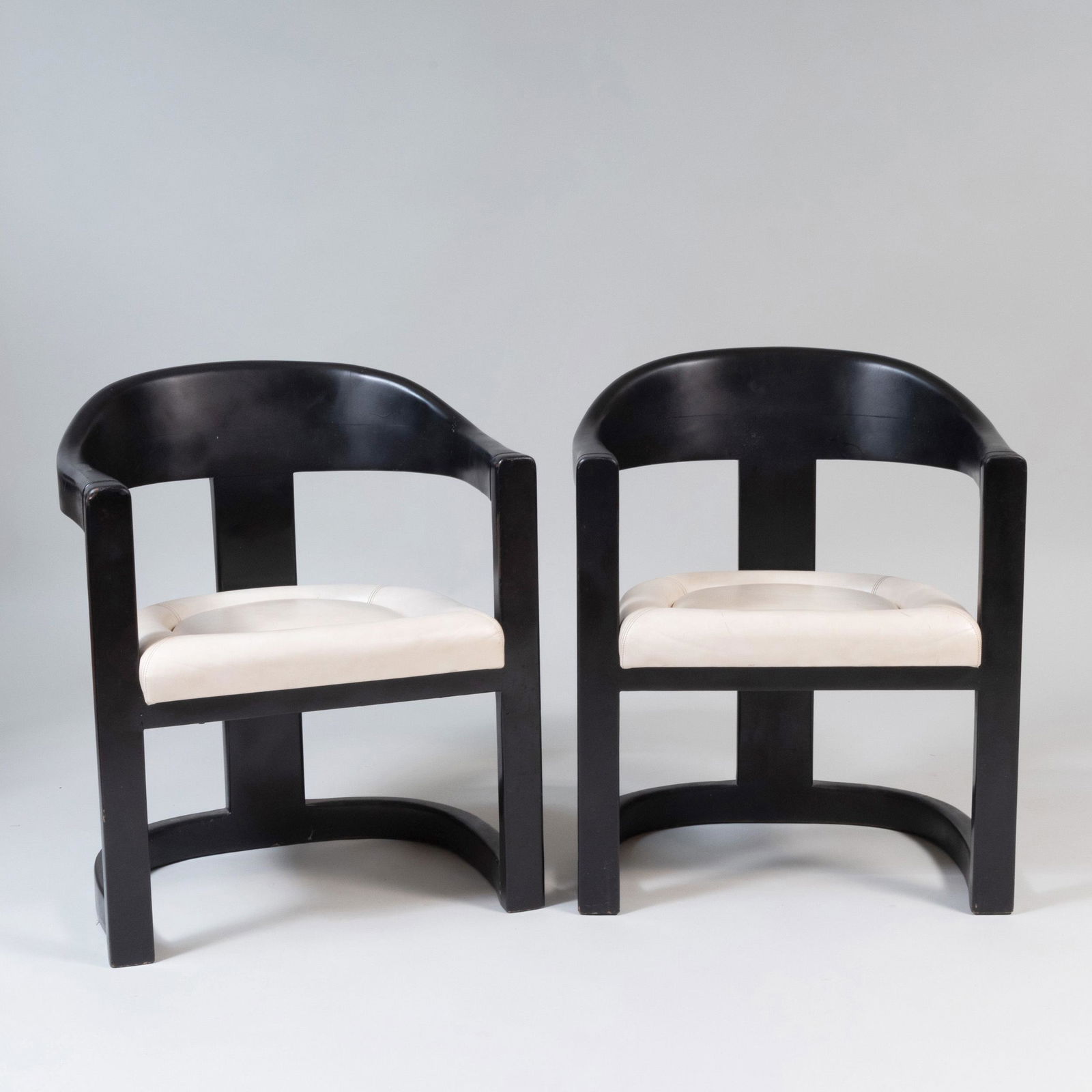 Pair of 'Onassis' Ebonized Chairs, designed by Karl (1 of 7)