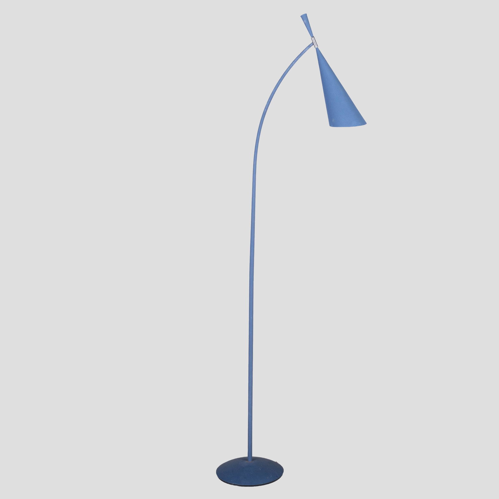 Modern Blue Metal Floor Lamp: Modern Blue Metal Floor Lamp 62 in. high.