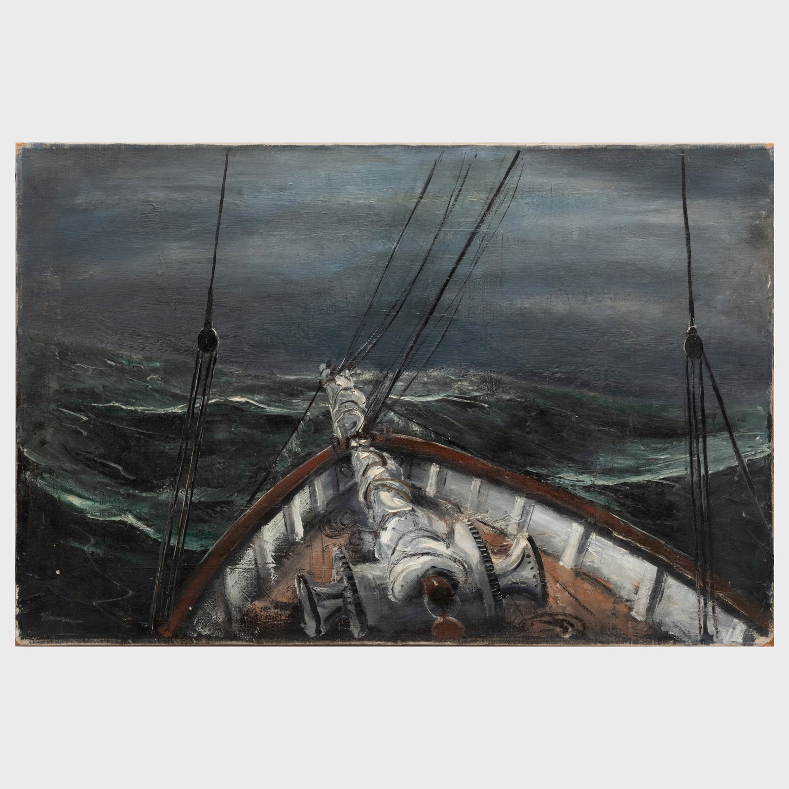 William Thon (1906-2000): Over the Bow (1 of 3)
